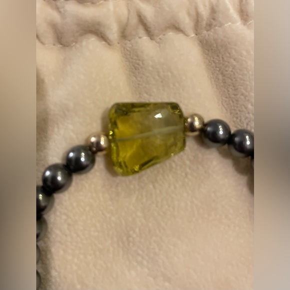 Jessica Kagan Cushman (JKC) Oxidized Silver Beads and Lemon Citrine Bracelet - Picture 4 of 7